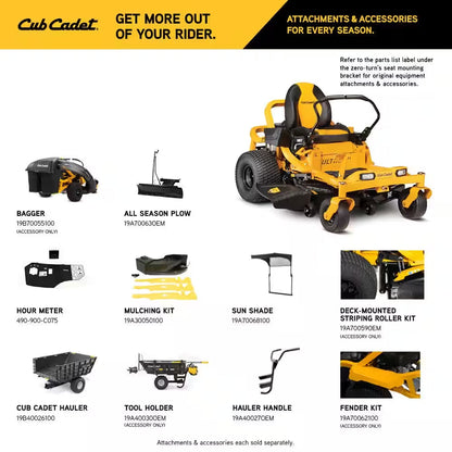 Ultima ZT1 50 In. Fabricated Deck 23HP V-Twin Kawasaki FR Series Engine Dual Hydro Drive Gas Zero Turn Riding Lawn Mower