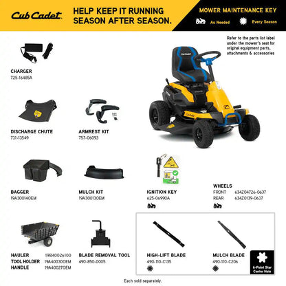 30 In. 56-Volt MAX 30 Ah Battery Lithium-Ion Electric Drive Cordless Riding Lawn Tractor with Mulch Kit Included